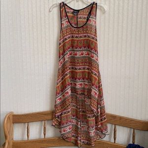 Rue 21 Silky, Sheer Asymmetrical Tank Top